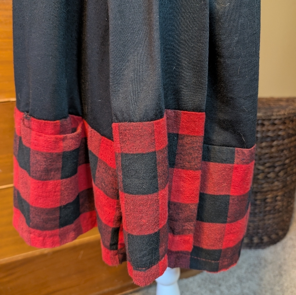 SequinReindeer Winter Buffalo Plaid Tunic XXL - Picture 8 of 12